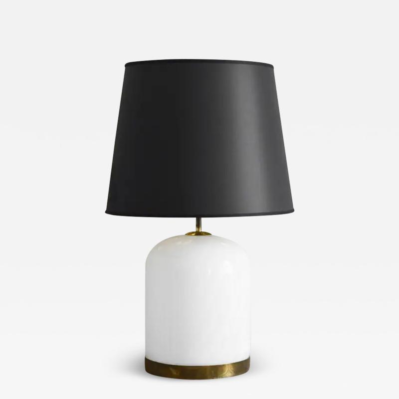 Tommaso Barbi Table lamp by Tommaso Barbi in Murano glass with brass details 1989