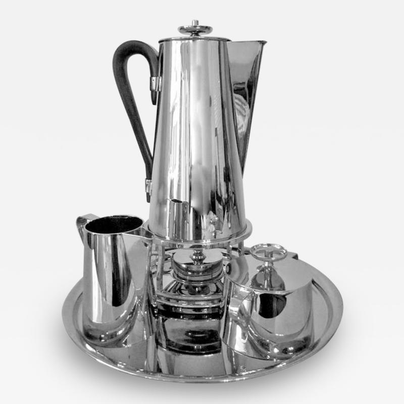 Tommi Parzinger Coffee Service With Tray Tommi Parzinger Dorlyn Silversmith