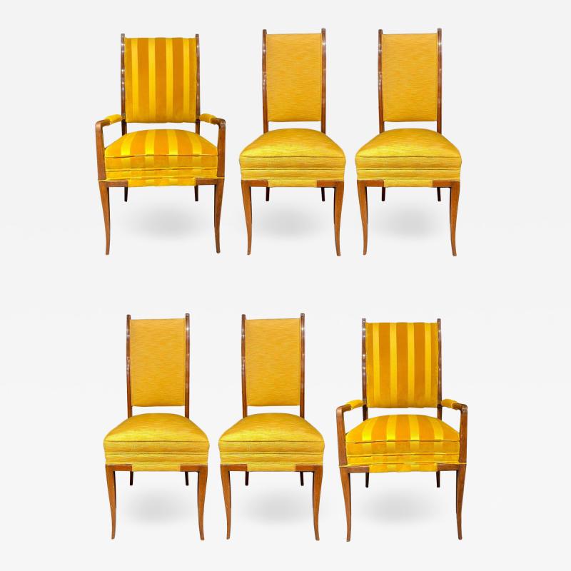 Tommi Parzinger Mid Century Modern Six Tommi Parzinger Dining Chairs Originals