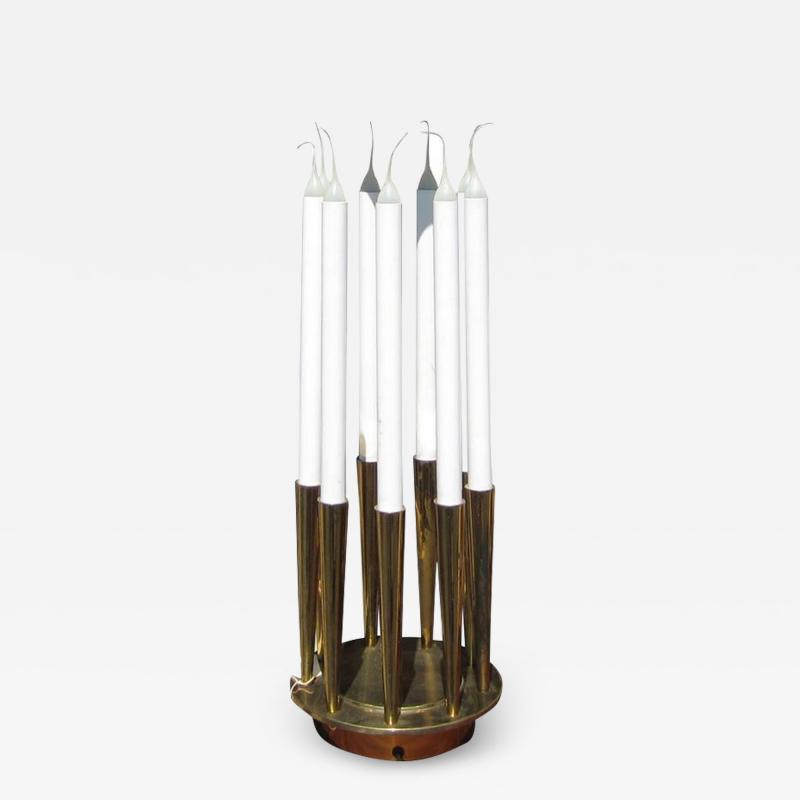 Tommi Parzinger Midcentury Pair of Candle Table Lamps for Stiffel