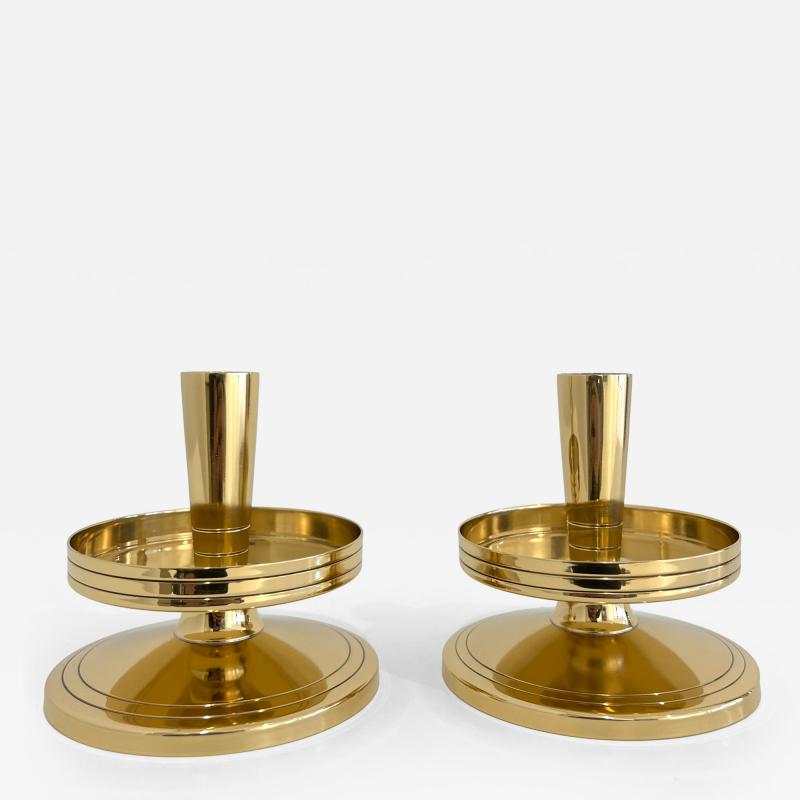 Tommi Parzinger PAIR OF TOMMI PARZINGER CANDLE HOLDERS