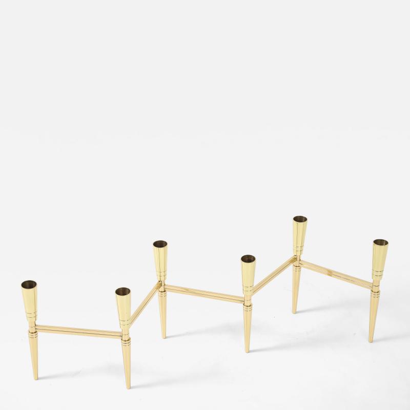 Tommi Parzinger Tommi Parzinger Brass Expandable Candelabra