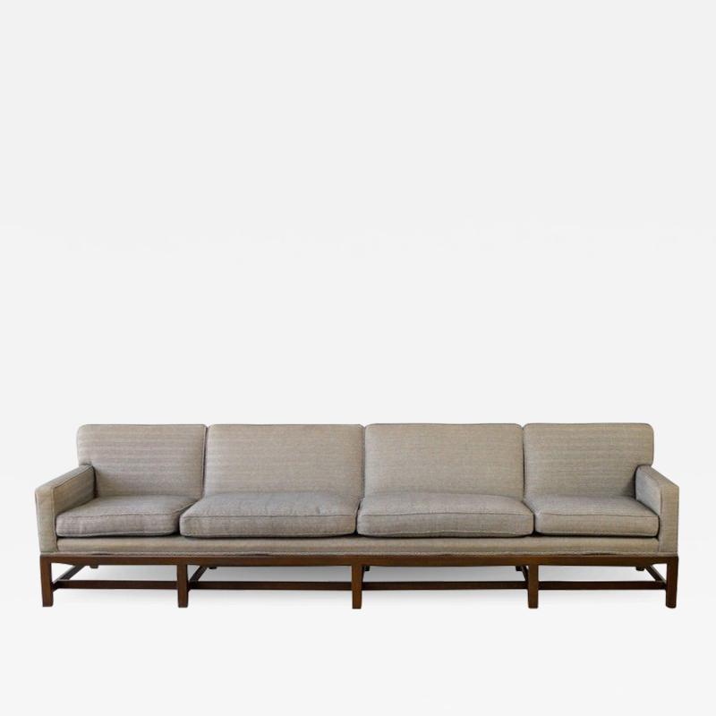 Tommi Parzinger Tommi Parzinger Classic Modern Ten Foot Sofa in Mahogany 1960s