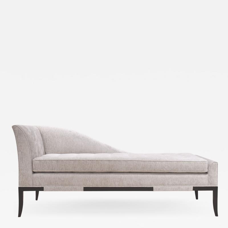 Tommi Parzinger Tommi Parzinger Elegant Sloped Back Chaise 1950s