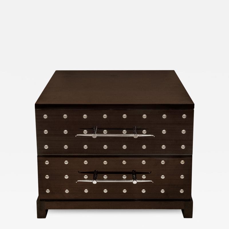 Tommi Parzinger Tommi Parzinger Iconic Studded Small Chest Bedside Table 1981