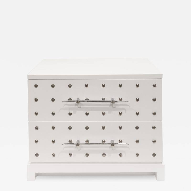Tommi Parzinger Tommi Parzinger Iconic Studded Small Chest Bedside Table 1981