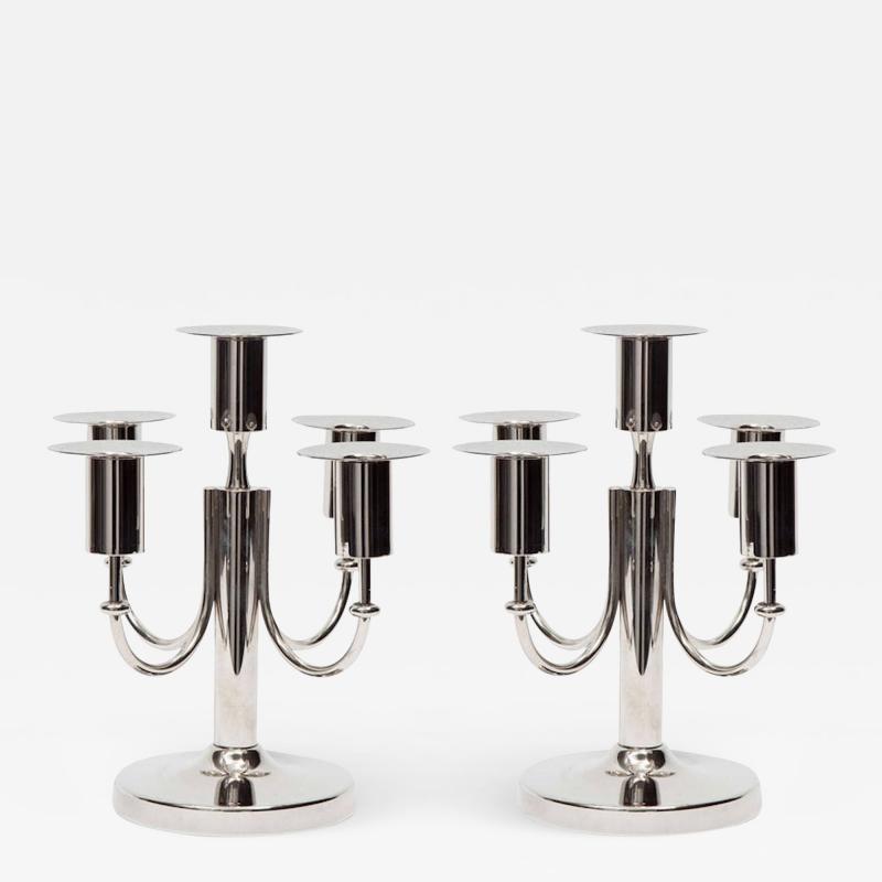 Tommi Parzinger Tommi Parzinger Nickel Candelabras