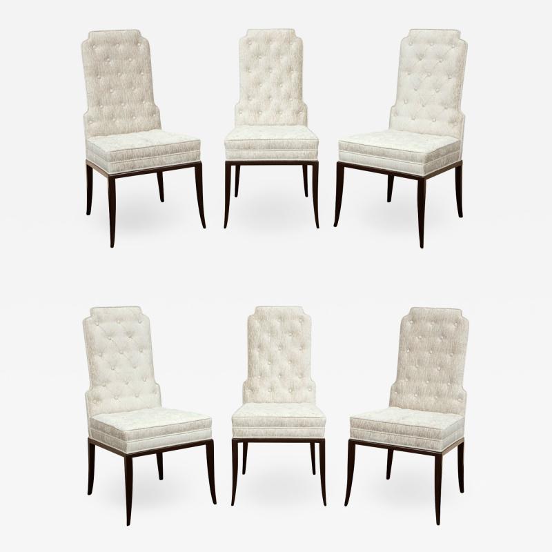 Tommi Parzinger Tommi Parzinger Set of 6 Elegant Dining Chairs 1950s