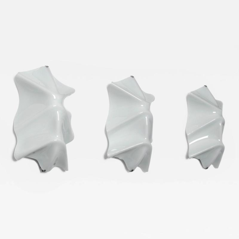 Toni Cordero Nuvola 196 wall lights by Toni Cordero for Oluce set of 3