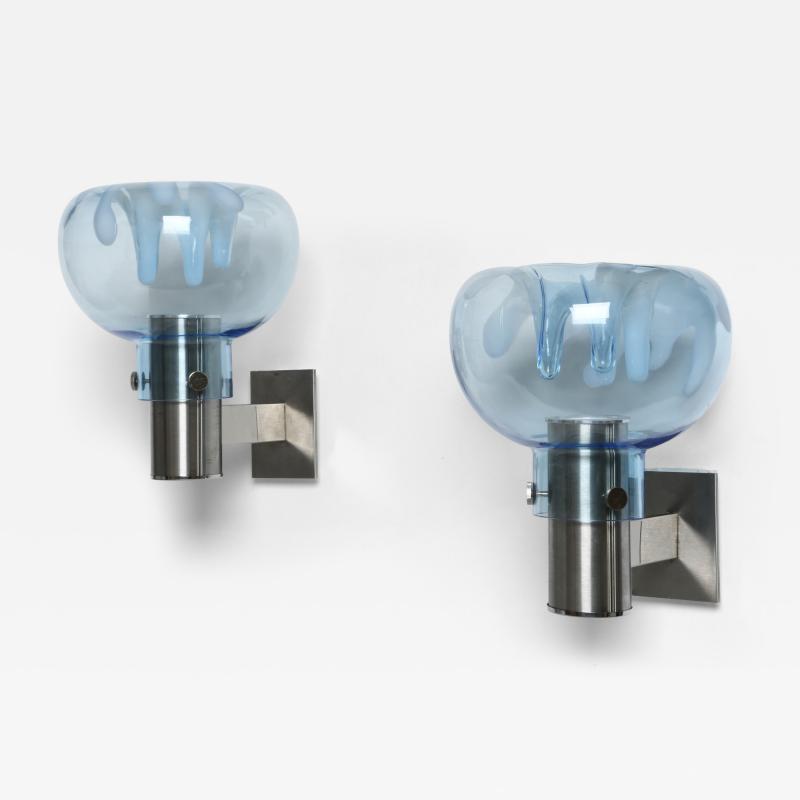Toni Zuccheri Murano glass Toni Zuccheri sconces for VeArt Italy circa 1960s