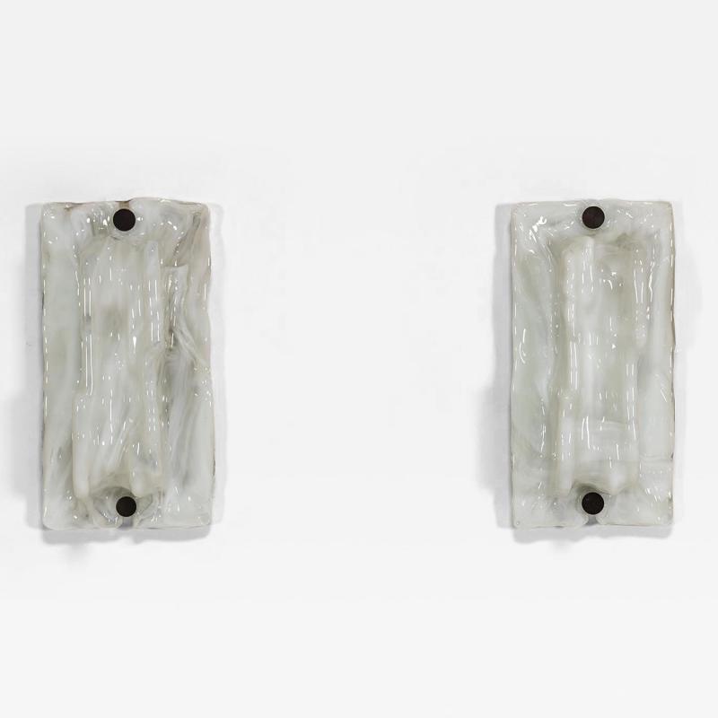 Toni Zuccheri Pair of Wall Appliques by Toni Zuccheri for Venini Italy 1970s