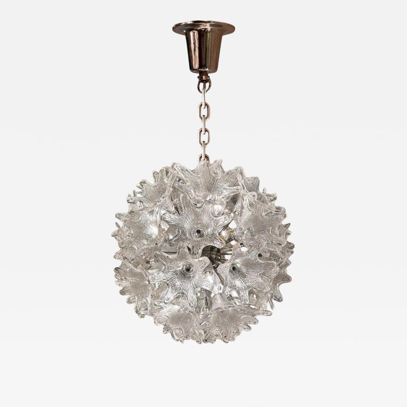 Toni Zuccheri Toni Zuccheri for Venini Clear Murano Glass Petite Esprit Chandelier 1970s