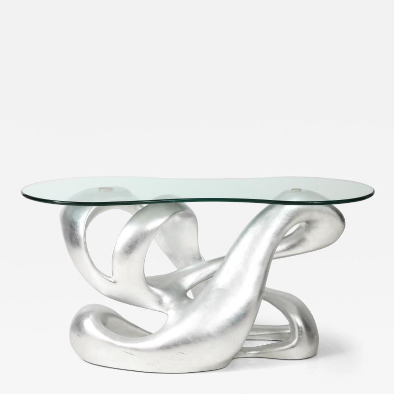 Tony Duquette Stunning Silver Leaf Console table Designed by Tony Duquette 