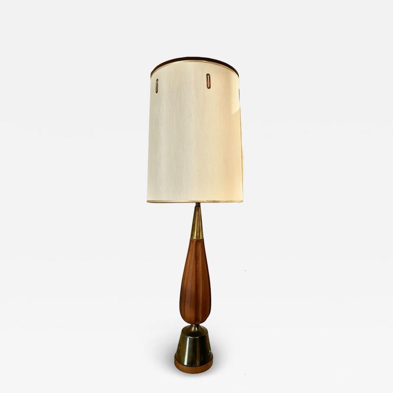 Tony Paul Tony Paul by Westwood Industries Brass Walnut Table Lamp c 1960 United States