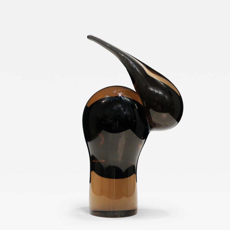 Topaz art glass Bird Sculpture