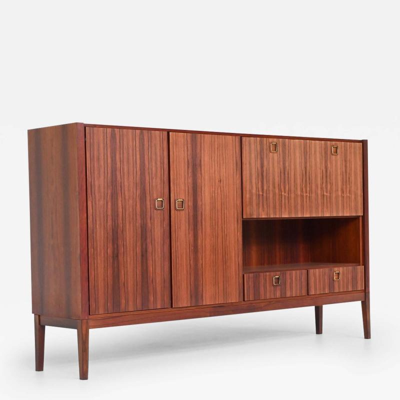 Topform highboard in rosewood and brass The Netherlands 1960