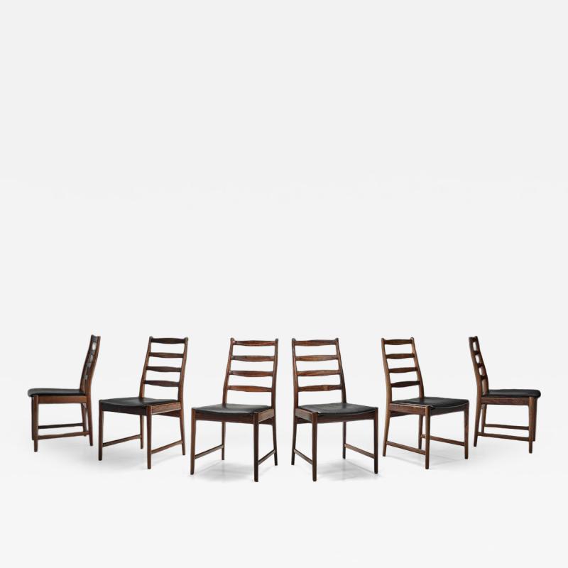 Torbjorn Afdal Six Model 113 Dining Chairs by Torbj rn Afdal Denmark Mid 20th Century
