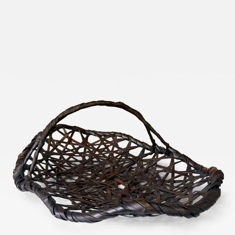 Torri Ippo Large Japanese Bamboo Morikago Basket by Torii Ippo