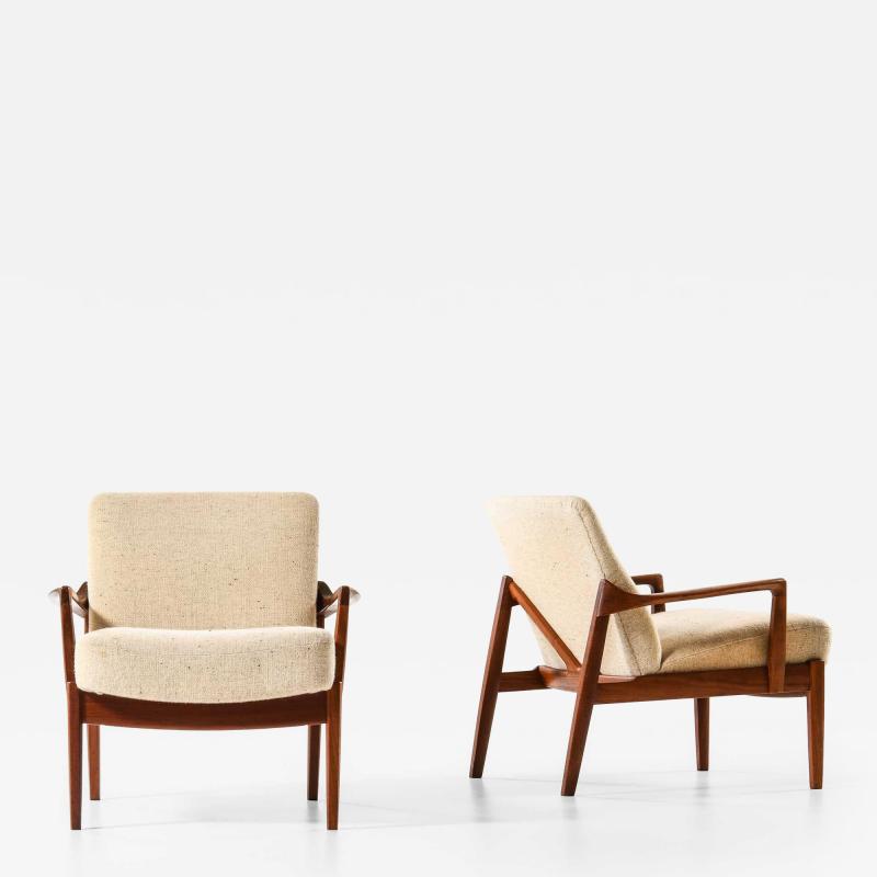 Tove Edvard Kindt Larsen FD125 Easy Chairs Designed by Tove and Edvard Kindt Larsen 1950s