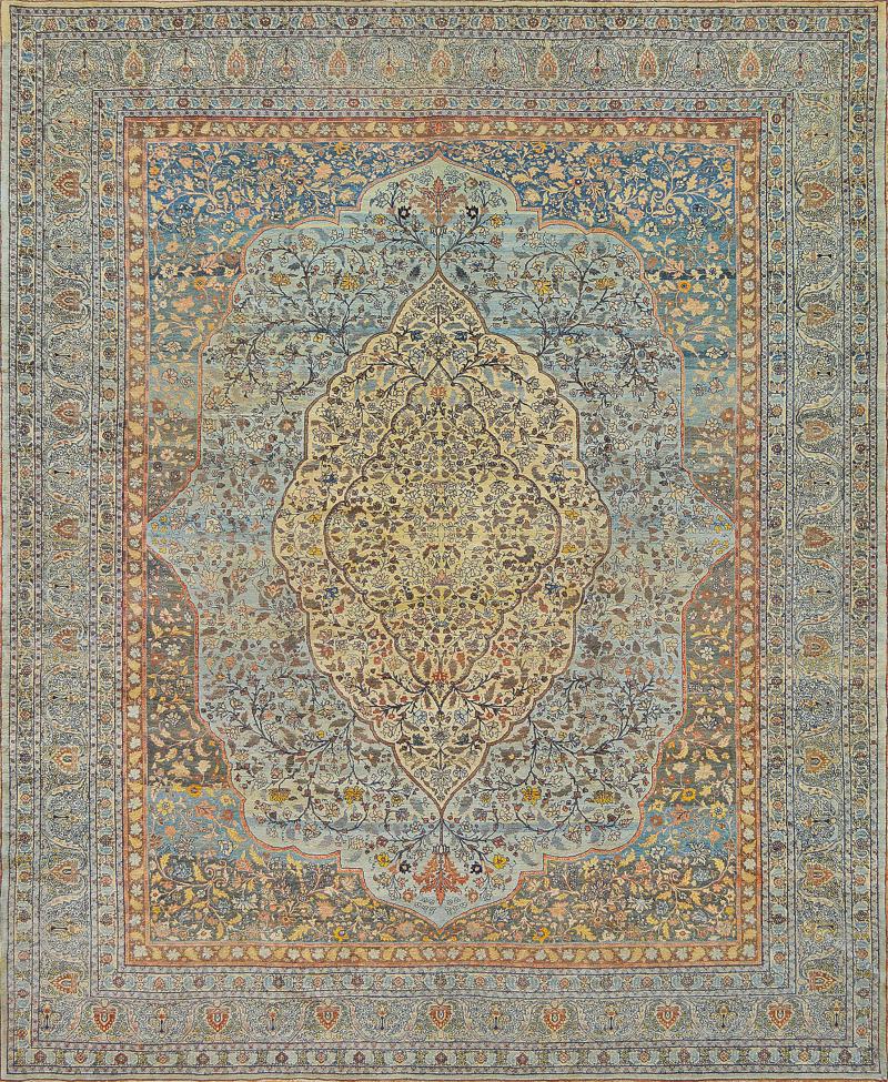 Traditional Hand Woven Antique Persian Tabriz Rug