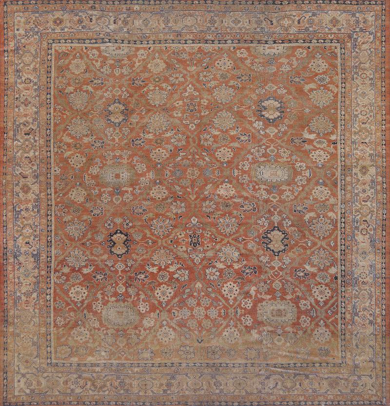 Traditional Handwoven Antique Sultanabad Rug
