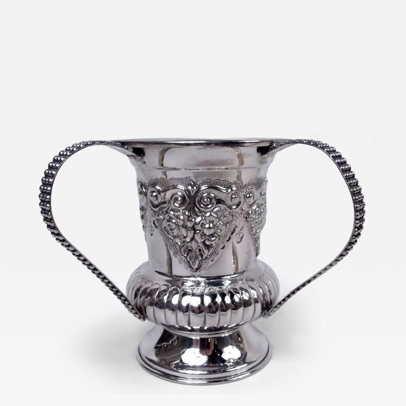 Traditional Judaic Classical Sterling Silver Washing Cup