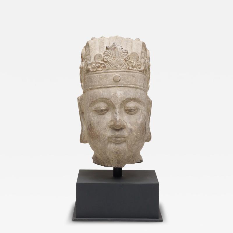 Tranquil Stone Bodhisattva Head