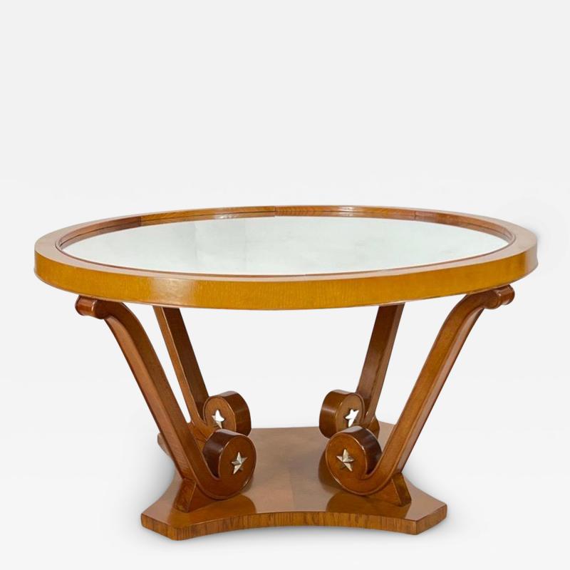 Travail Francais Art Deco Star Coffee Table