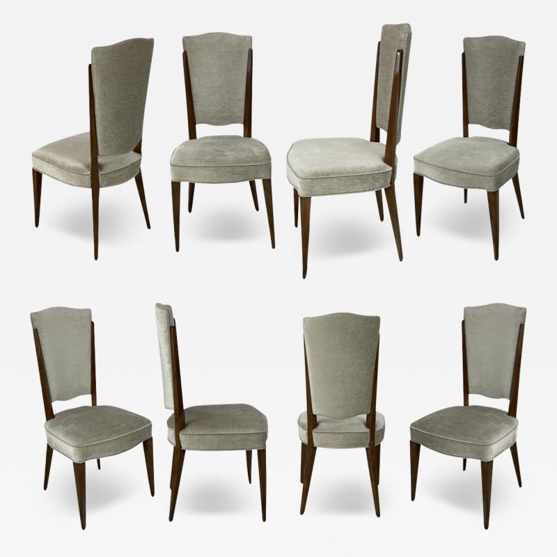 Travail Francais Mid Century Dining Chair Set 8 Chairs
