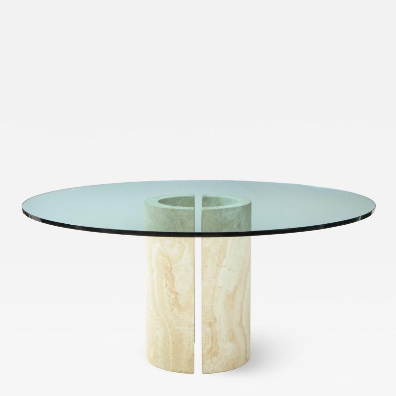 Travertine Dining Table Side Table