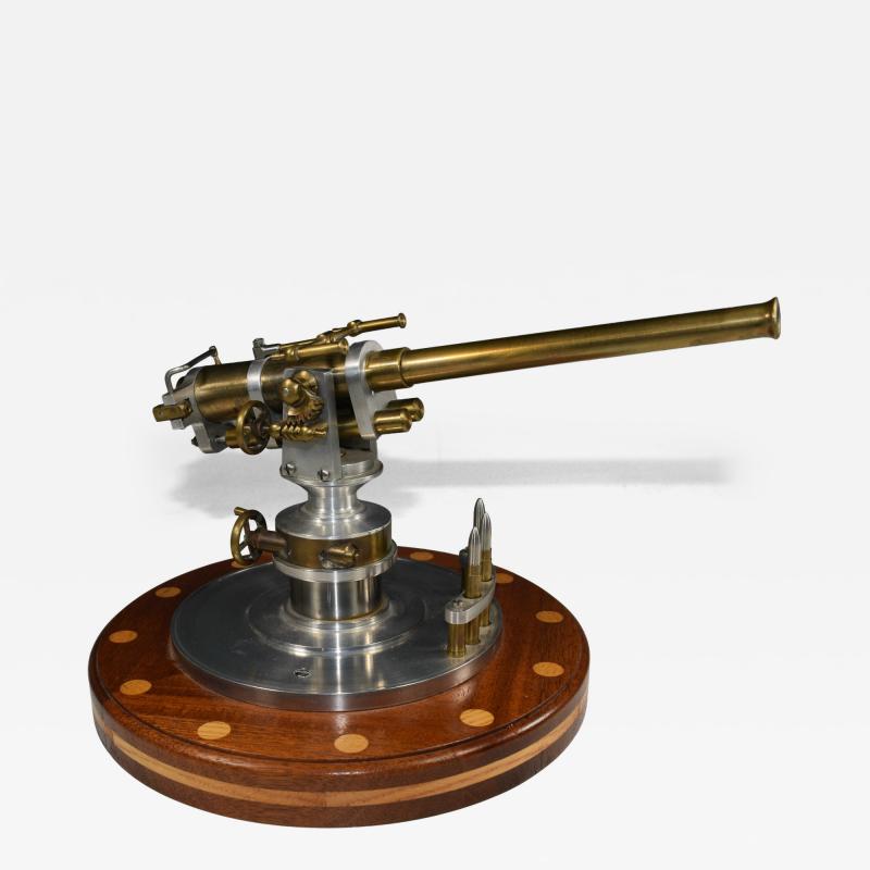 Trench Art Navy Deck Gun Display Model Second World War