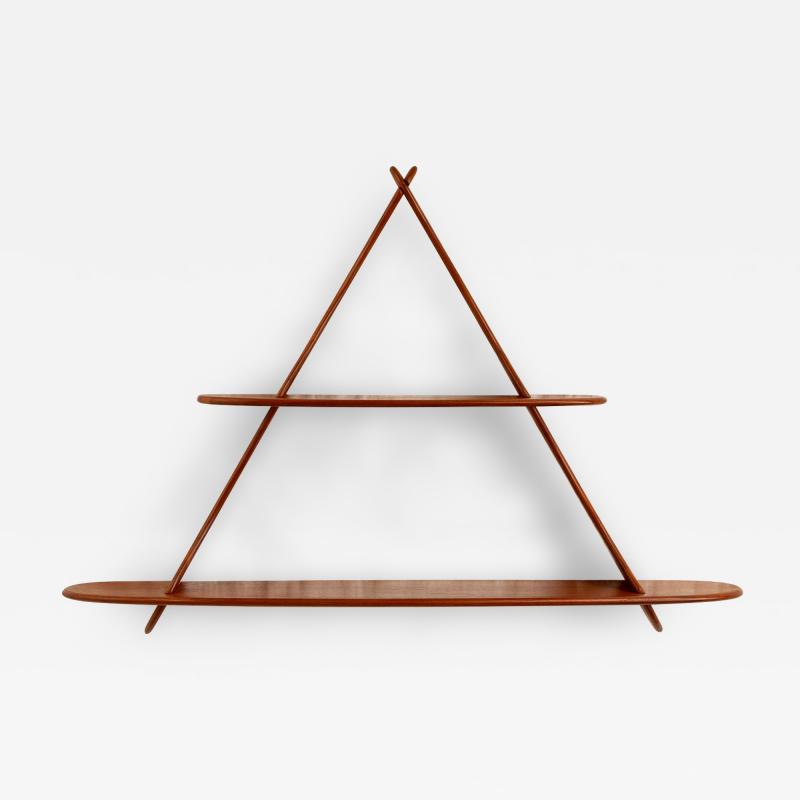 Triangular Amager Hanging Shelf After Peder Moos Denmark 1960s