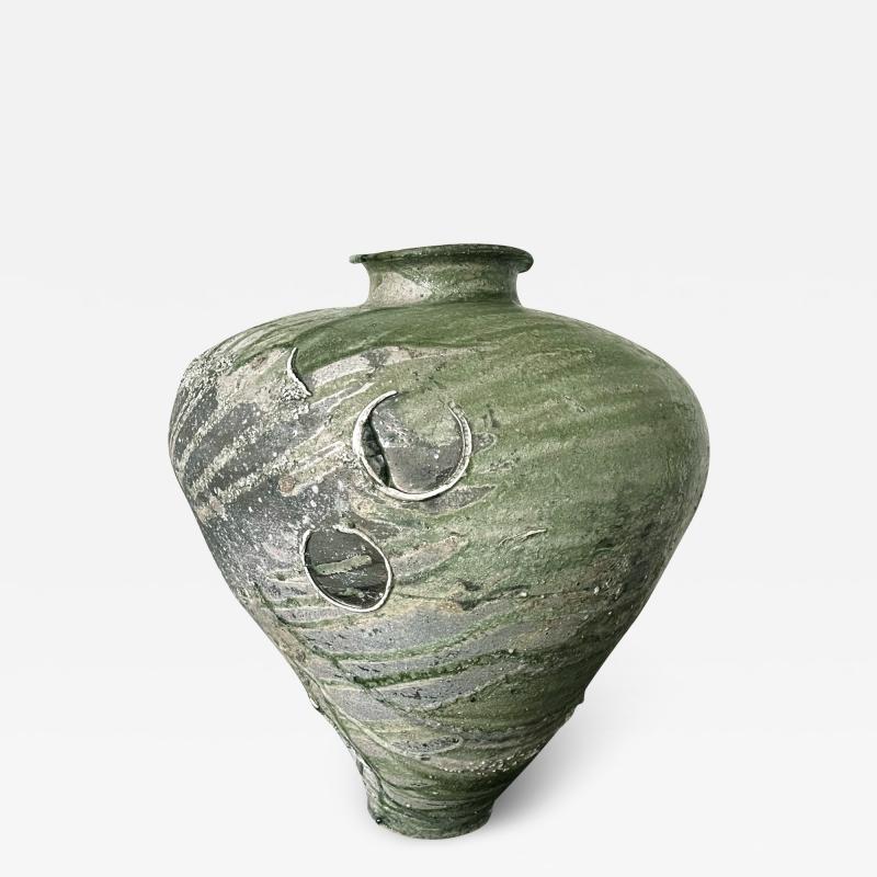 Tsujimura Yui Massive Ceramic Jar Tsubo by Japanese Potter Tsujimura Yui