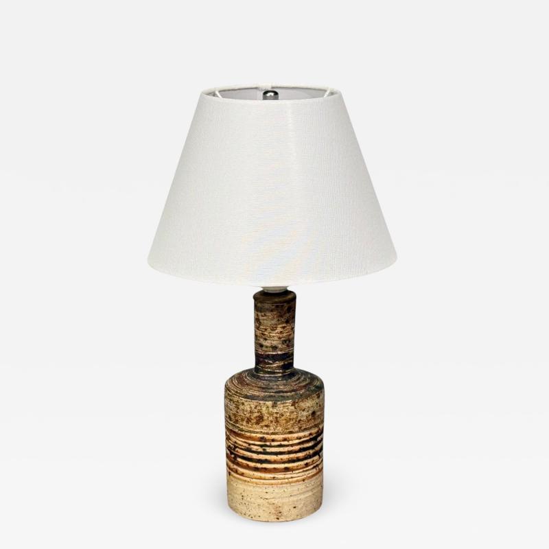 Tue Poulsen Tue Poulsen Table Lamp Beige Stoneware Denmark 1950s
