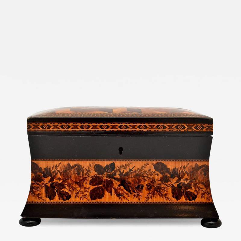 Tunbridge Tea Caddy England 19th Century