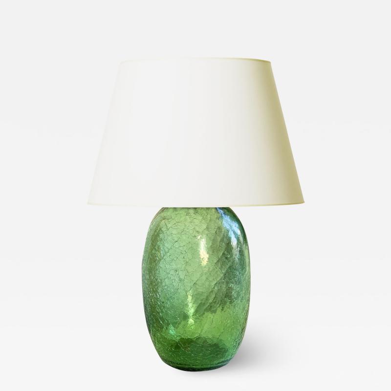 Ture Berglund Artisanal Functionalist Glass Lamp Attirb to Ture Berglund