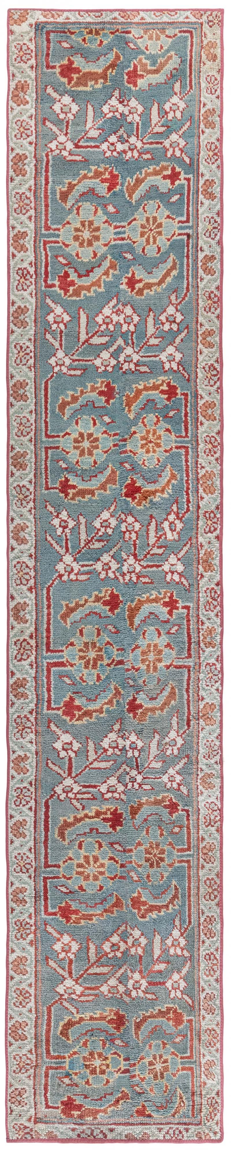 Turkish Oushak Fragment Runner