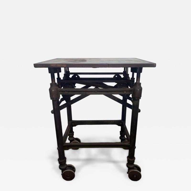 Turn Of the 20th Century Adjustable Printers Turtle Table