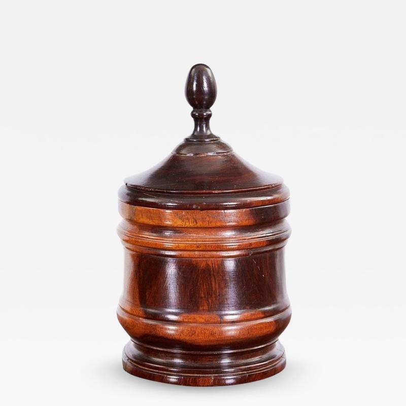 Turned Lignum Vitae Tobacco Jar