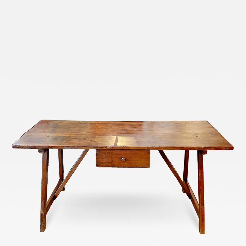 Tuscan Trestle Table Circa 1860