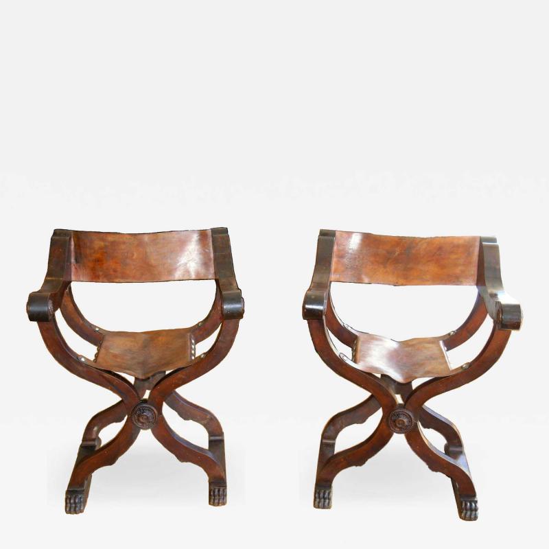 Tuscan folding chairs Circa 1860