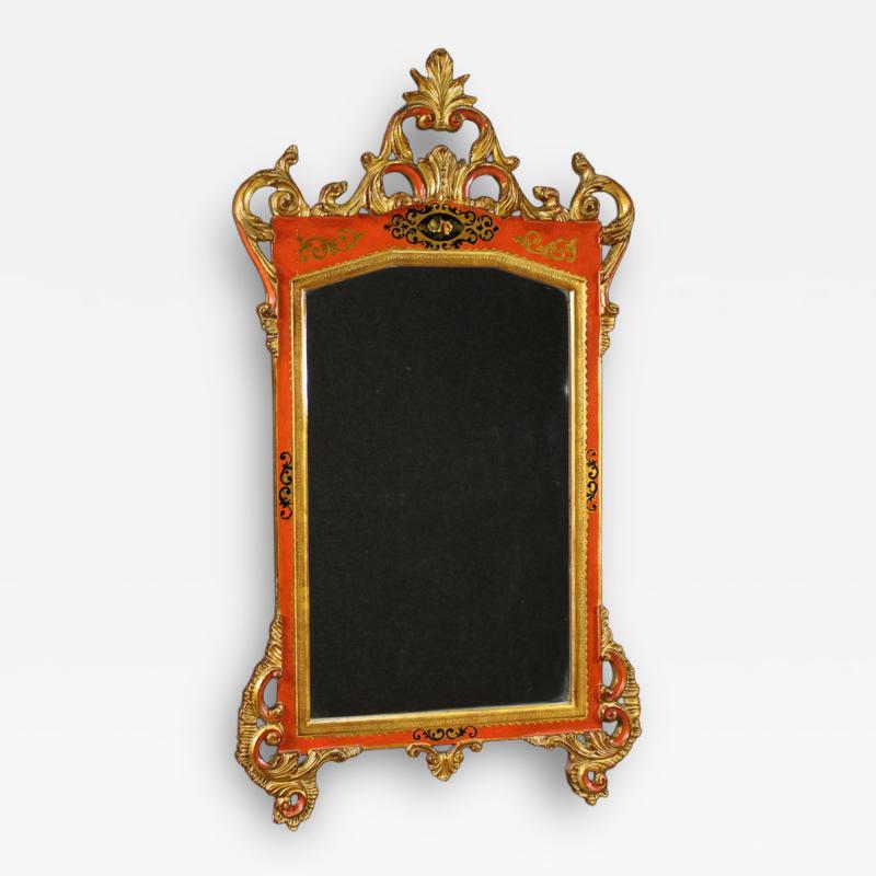 Tuscan lacquered and gilded mirror from the 20th century