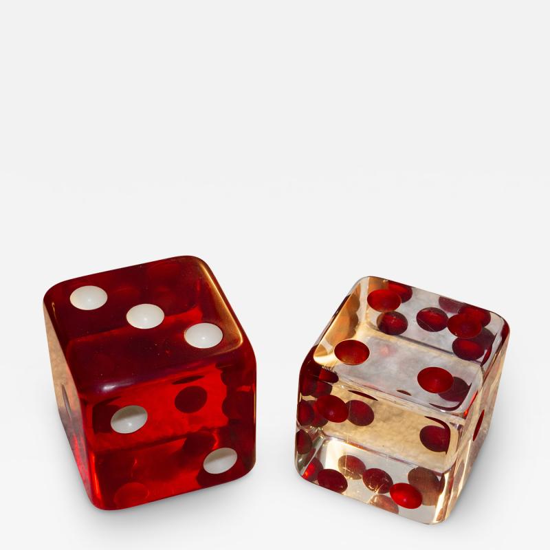 Twentieth Century Pair of Red Dice by Mark Yurkiw Artist