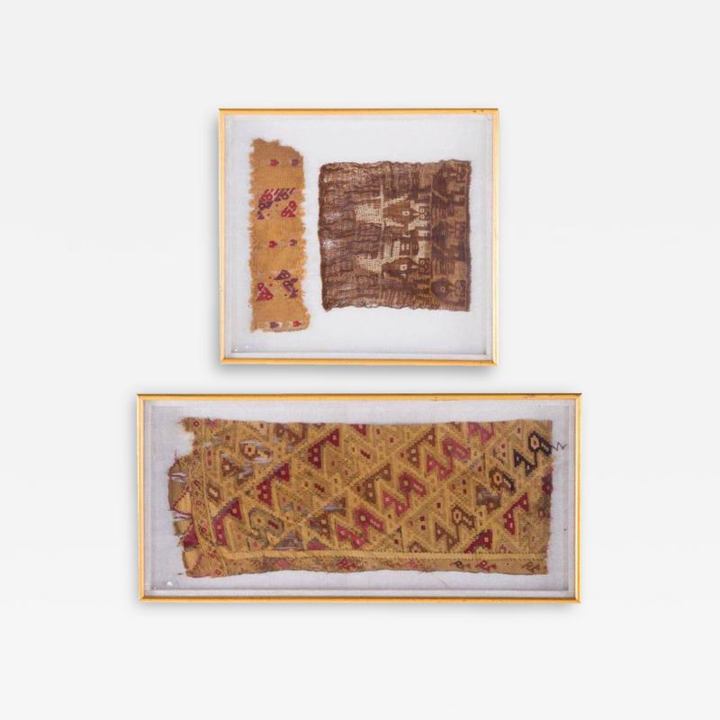 Two Framed Pre Columbian Textiles