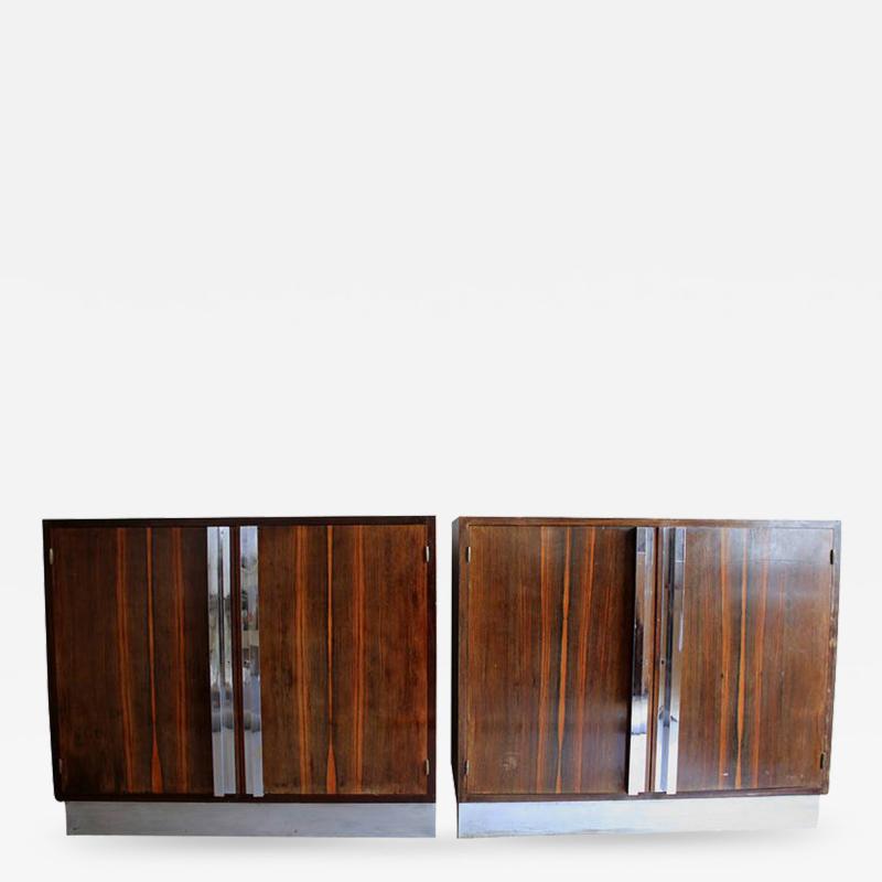 Two French Art Deco Macassar Cabinets