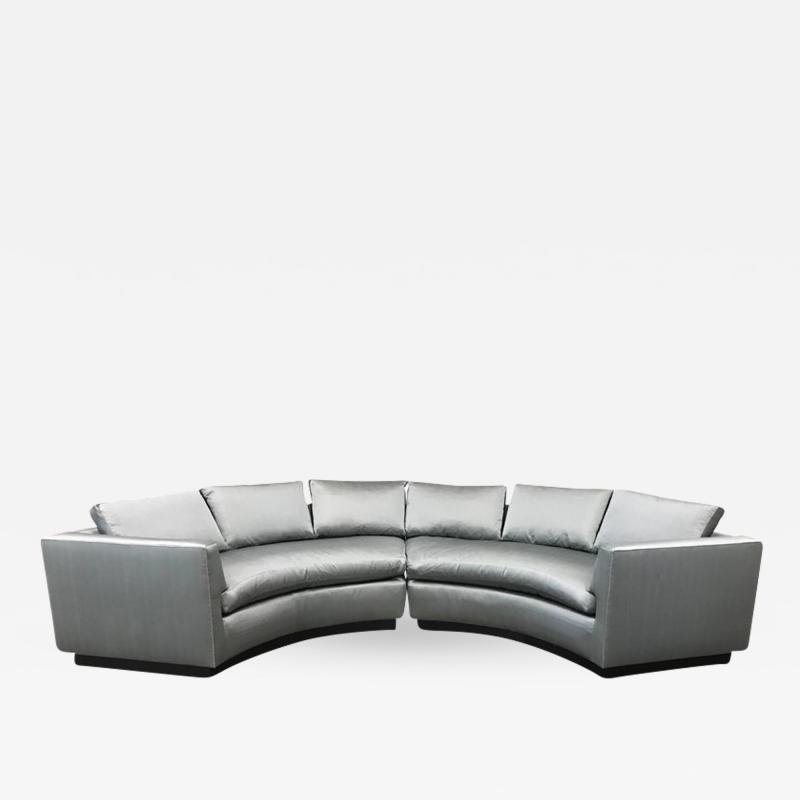 Two Piece Sofa Sectional in Satin