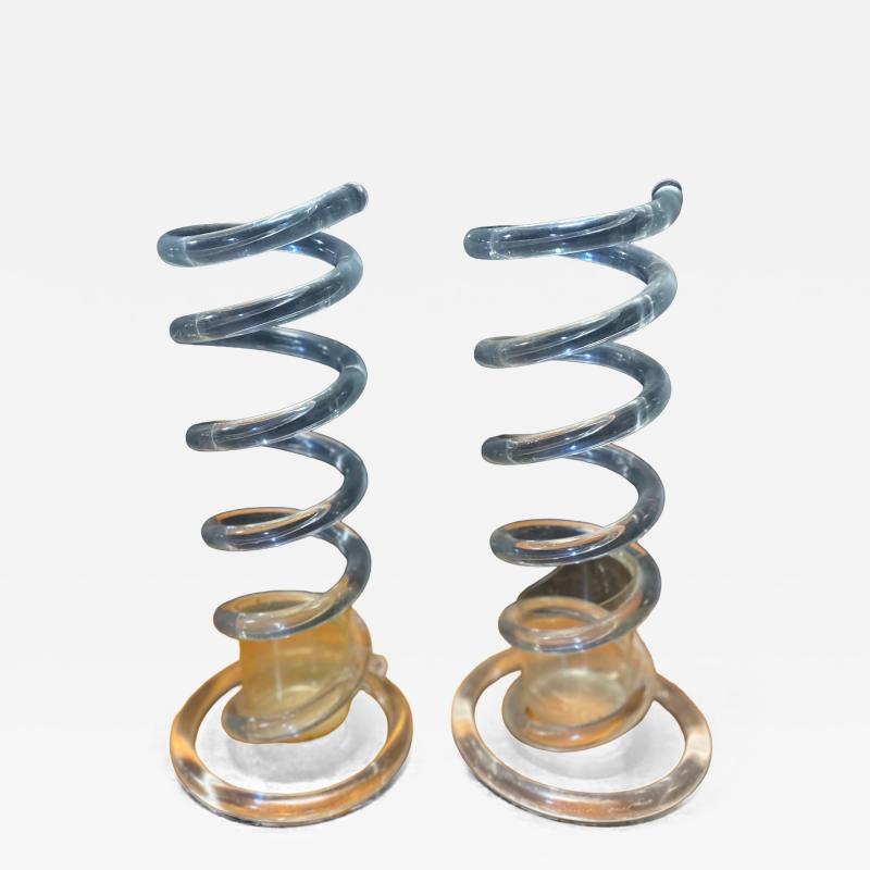 Two Vintage Acrylic Dorothy Thorpe Umbrella stands