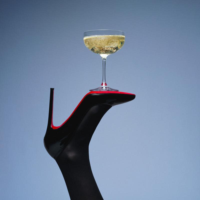 Tyler Shields Champagne High Heel