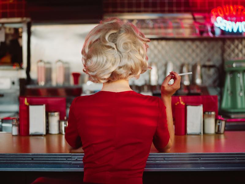 Tyler Shields Woman in the Diner 3 