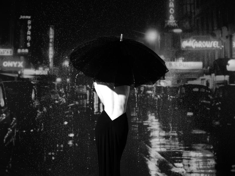 Tyler Shields Woman in the Rain
